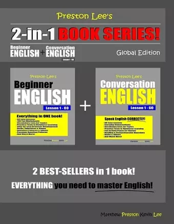 Preston Lee's 2-in-1 Book Series! Beginner English & Conversation English Lesson 1 - 60 Global Edition cover