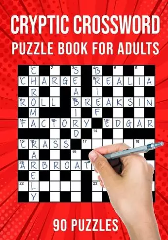 Cryptic Crossword Puzzle Book for Adults cover