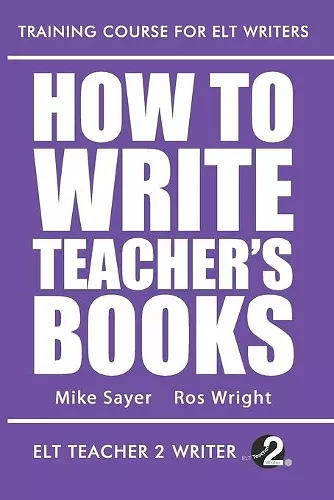 How To Write Teacher's Books cover