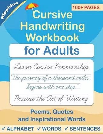 Cursive handwriting workbook for Adults cover