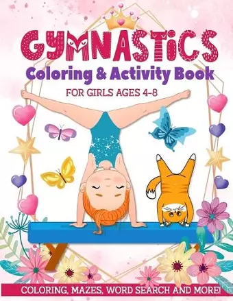 Gymnastics Coloring & Activity Book for Girls 4-8 cover