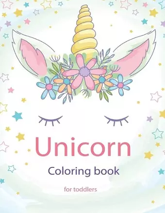 unicorn coloring book for toddlers cover