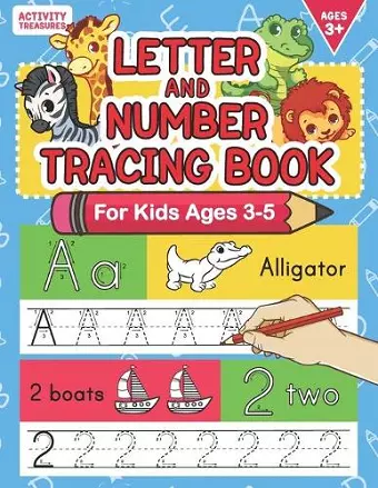 Letter And Number Tracing Book For Kids Ages 3-5 cover