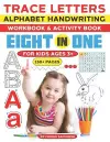 Trace Letters Alphabet Handwriting workbook & activity book for kids ages 3+ (150+ Pages) cover