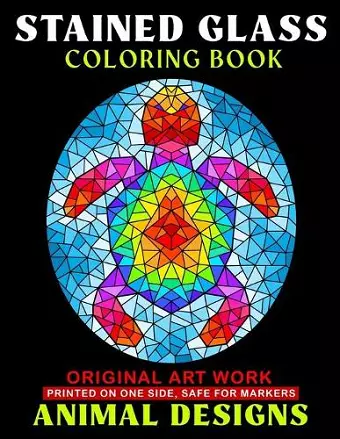 Animals - Stained Glass Coloring Book cover