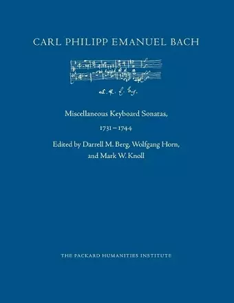 Miscellaneous Keyboard Sonatas, 1731-1744 cover