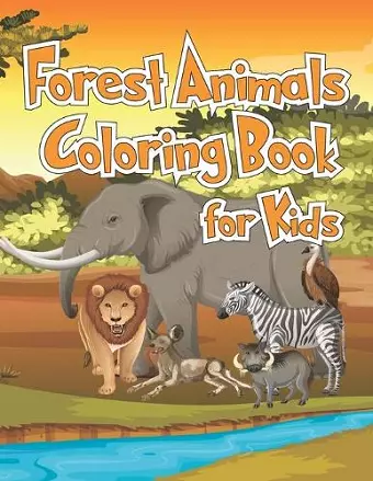 Forest Animals Coloring Book for Kids cover