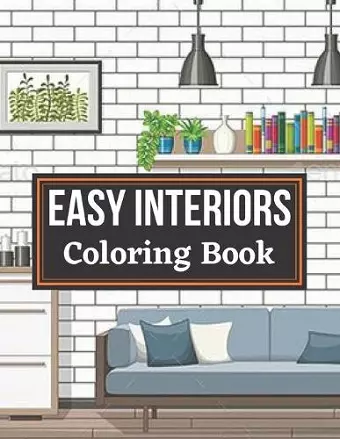 Easy Interiors Coloring Book cover