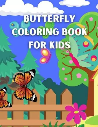 Butterfly Coloring Book For Kids cover