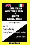 Learn Italian with translation - 250 quotes cover