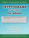 Cryptograms & other puzzles for adults cover