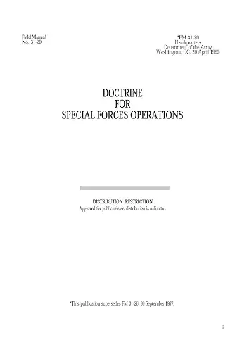 FM 31-20 Doctrine for Special Forces Operations cover