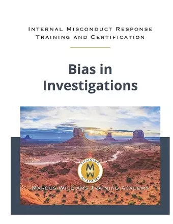 Bias in Investigations cover