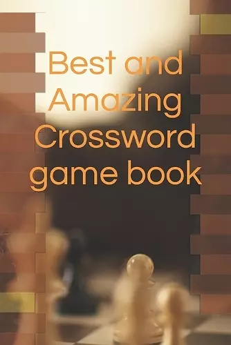 Best and Amazing Crossword game book cover