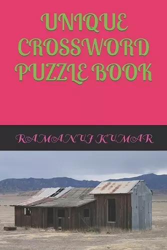 Unique Crossword Puzzle Book cover