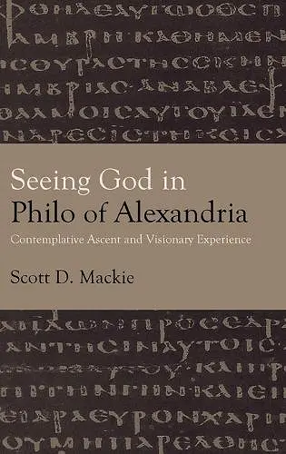 Seeing God in Philo of Alexandria cover