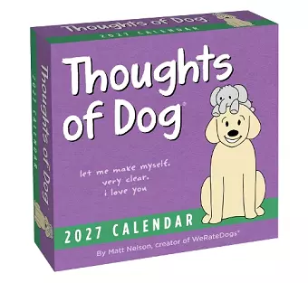 Thoughts of Dog 2027 Day-to-Day Calendar cover