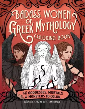 Badass Women of Greek Mythology Coloring Book cover