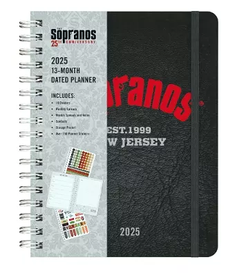 2025 The Sopranos 13-Month Weekly Planner cover