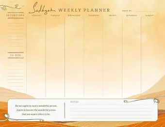 Sadhguru Weekly Planner Notepad cover
