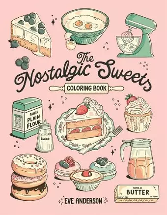 The Nostalgic Sweets Coloring Book cover