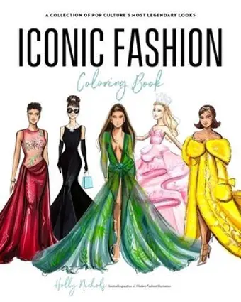 Iconic Fashion Coloring Book cover