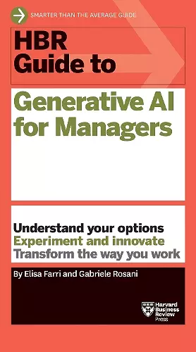 HBR Guide to Generative AI for Managers cover