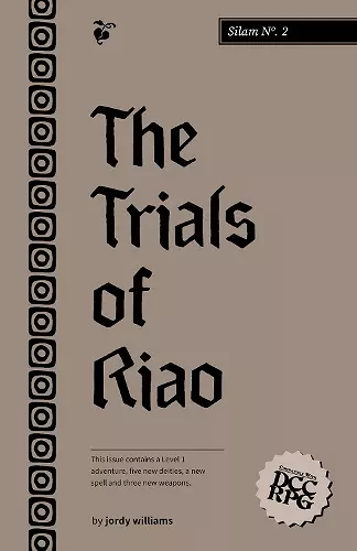 Silam No. 2: The Trials of Riao cover