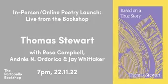 Poetry Launch: Thomas Stewart and friends at The Portobello Bookshop