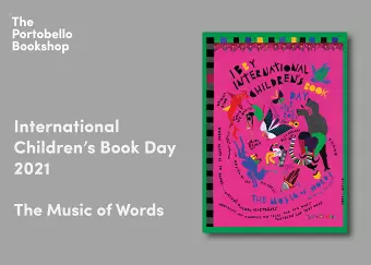International Children's Book Day 2021: The Music of Words