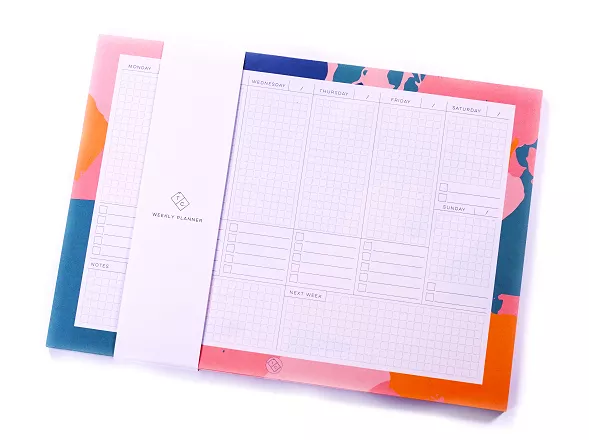 Palette Knife Weekly Planner Pad cover