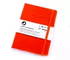 VENT Recycled Leather A5 Lined Notebook - Orange cover