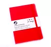 VENT Recycled Leather A5 Lined Notebook - Red cover