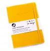 VENT Recycled Leather A5 Lined Notebook - Yellow cover