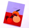Wrap Staple Bound 64 Page Notebook - Oranges cover