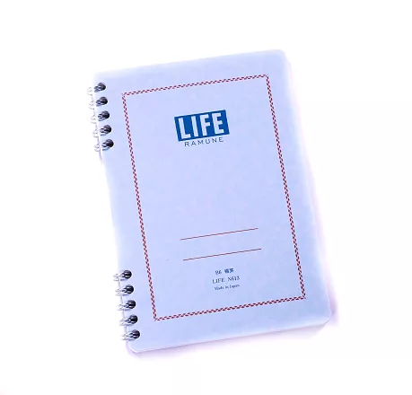 Life B6 Lined Spiral Notebook - Blue cover