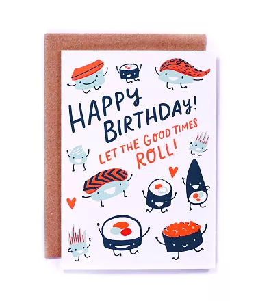 Let the Good Times Roll Birthday Card cover
