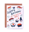 Let the Good Times Roll Birthday Card cover