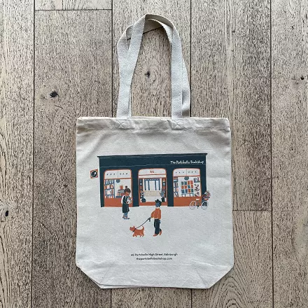 The Portobello Bookshop Tote Bag - Illustrated by Eilidh Muldoon cover